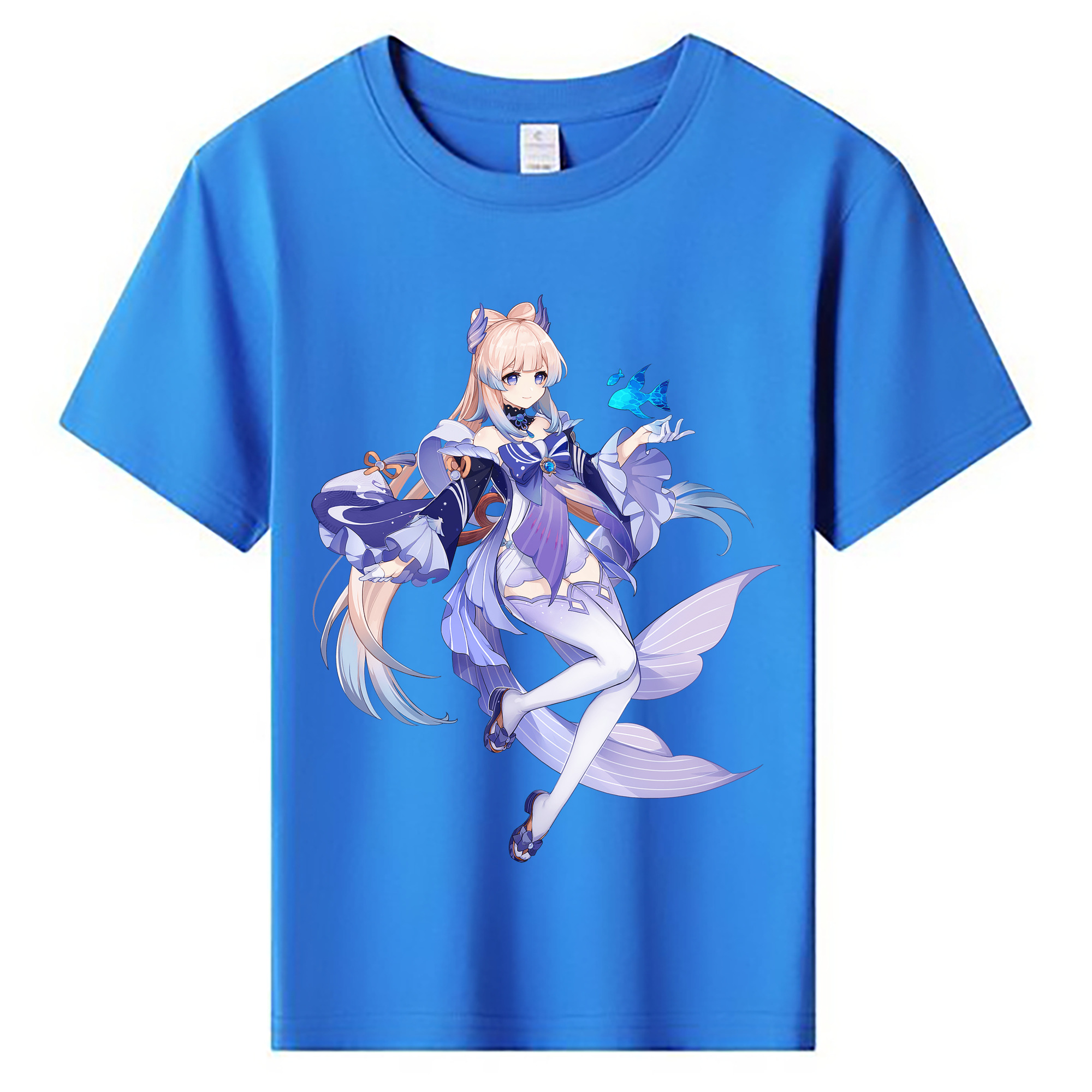 げんし神 珊瑚宮心海 サンゴノミヤ・ココミ genshin Sangonomiya Kokomi 綿100％キッズTシャツ（フロントプリント）